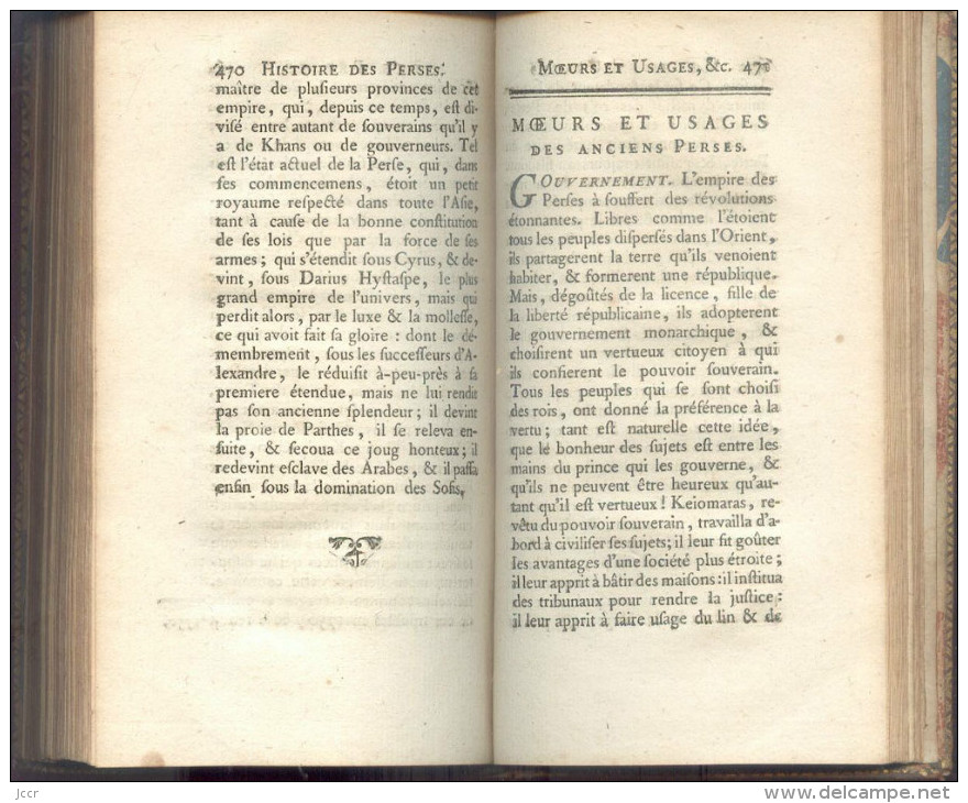 Cours d´études des Jeunes Demoiselles par l´Abbé Fromageot - Tome 2 - Histoire - 1772