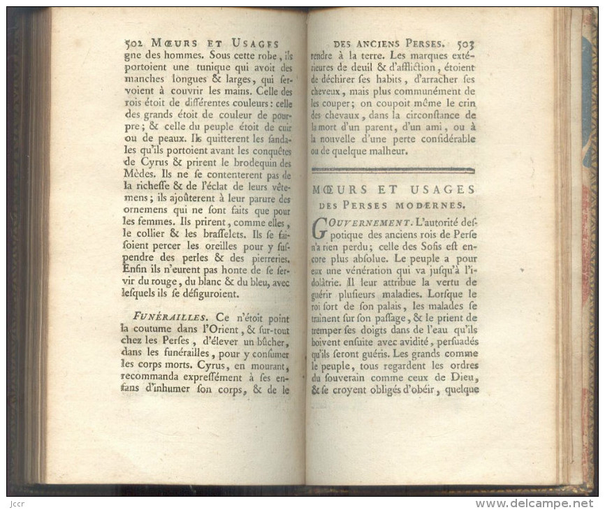 Cours d´études des Jeunes Demoiselles par l´Abbé Fromageot - Tome 2 - Histoire - 1772