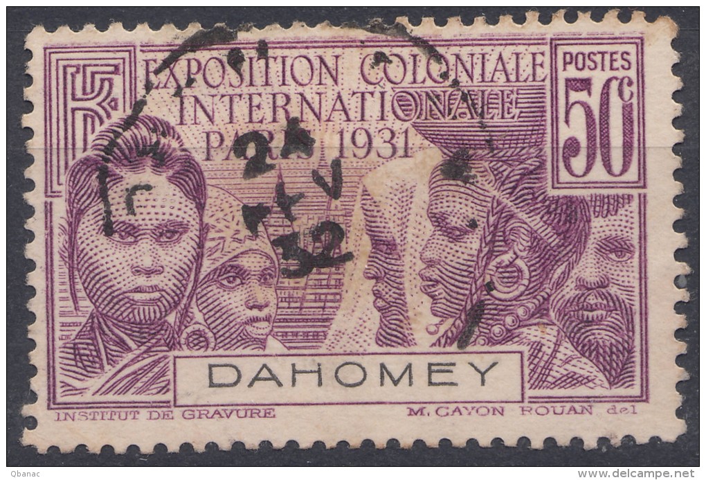 Dahomey 1931 Yvert#100 Used - Oblitérés