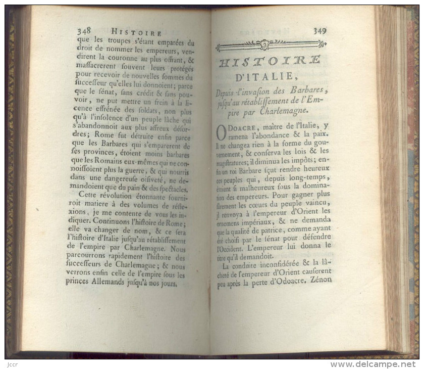Cours D´études Des Jeunes Demoiselles Par L´Abbé Fromageot - Tome 6 - Histoire - 1774 - 1701-1800