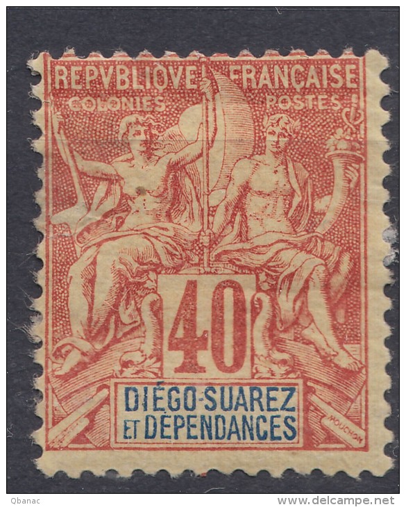 Diego-Suarez 1892 Yvert#34 Mint Hinged - Unused Stamps