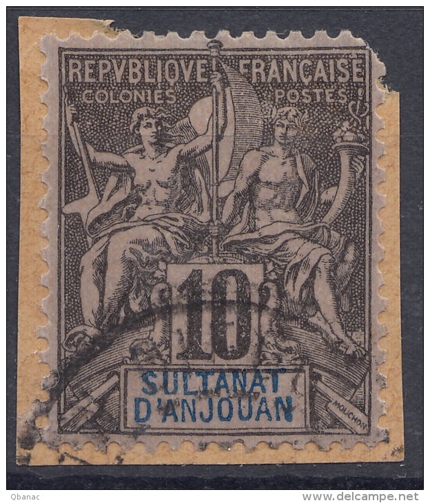 Anjouan 1892 Yvert#5 Used - Oblitérés