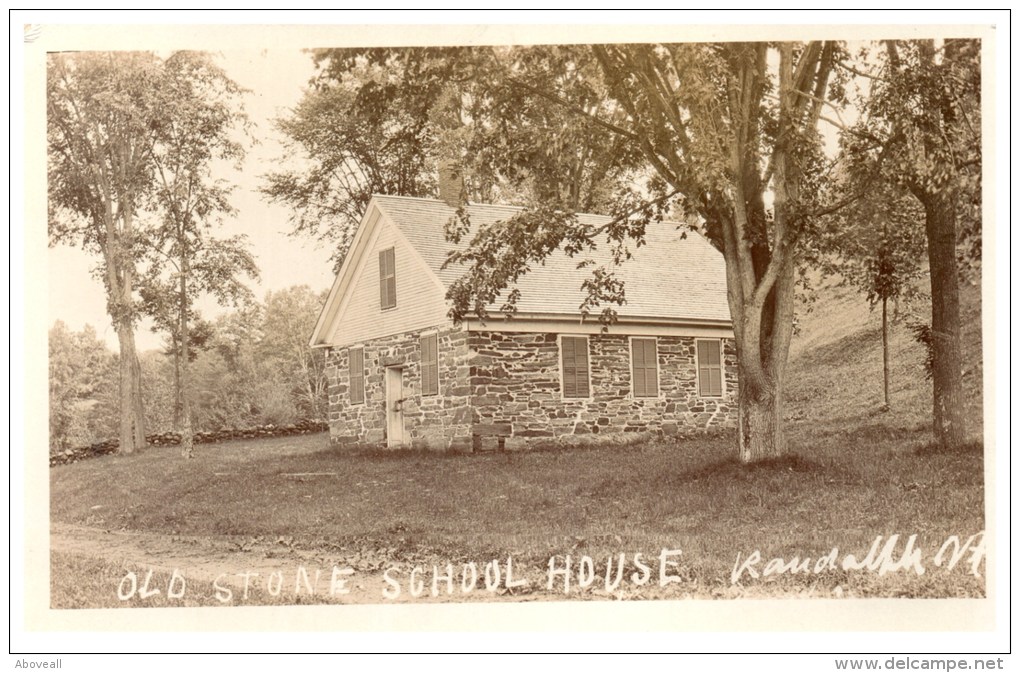 16510 VT Randolph  Old Stone  School House RPC - Rutland