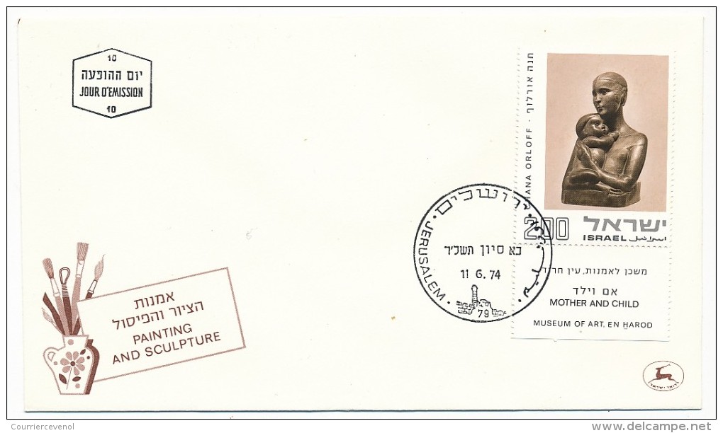 ISRAEL => 24 FDC - TABLEAUX, Peinture, Beaux Arts, Oeuvres diverses - Beau lot