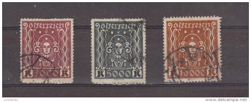 1923 - SYMBOLES / Arts Mi No 406/408 Et Yv No 323/325 - Oblitérés