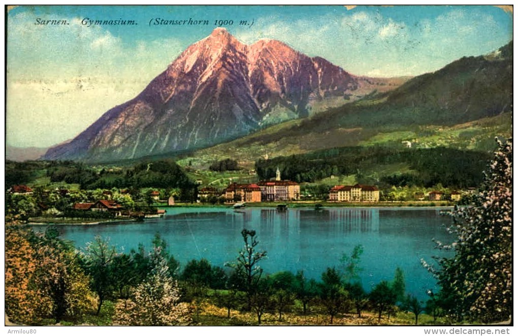 N°327 XX-X91  SARNEN GYMNASIUM STANSERHORN 1900 M - Sarnen