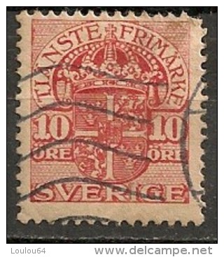 Timbres - Suède - 1910  - Service -  10 Ore - - Dienstmarken