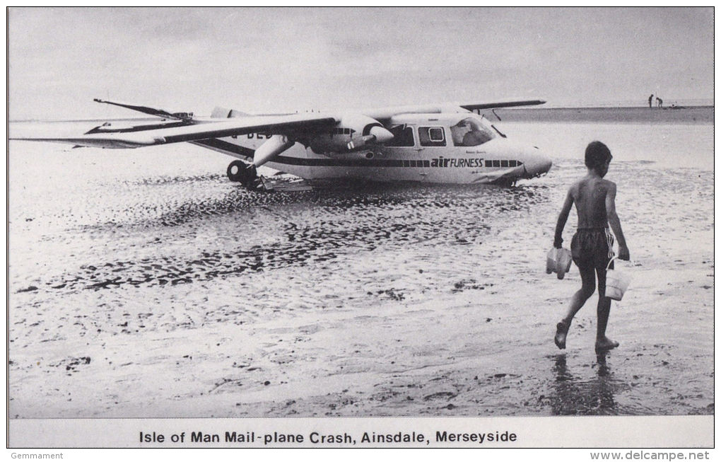 I.O.M. MAIL PLANE CRASH -AINSDALE, MERSEYSIDE  1987 - Isle Of Man