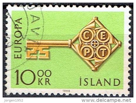 ICELAND  # STAMPS FROM YEAR 1968   STANLEY GIBBON 449 - Gebraucht