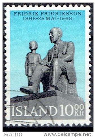 ICELAND  # STAMPS FROM YEAR 1968   STANLEY GIBBON 452 - Gebraucht