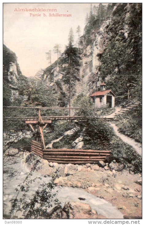 ALLEMAGNE ALMBACHKLAMM PARTIE B. SCHILLERSRAST CIRCULEE 1906 - Autres & Non Classés