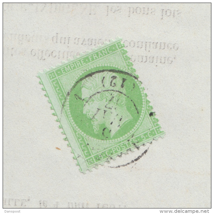 France Lettre Mouvement Du Marche 1867 Marseille - 1849-1876: Klassik