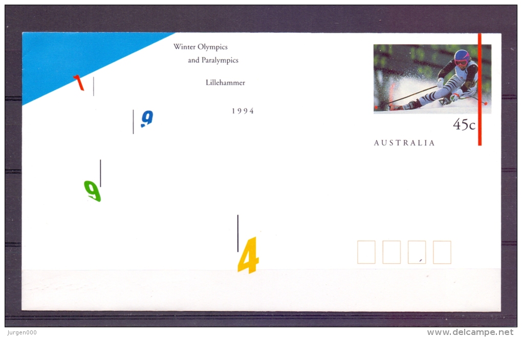 Australia - Winter Olympics And Paralympics Lillehammer 1994  (RM7008) - Invierno 1994: Lillehammer