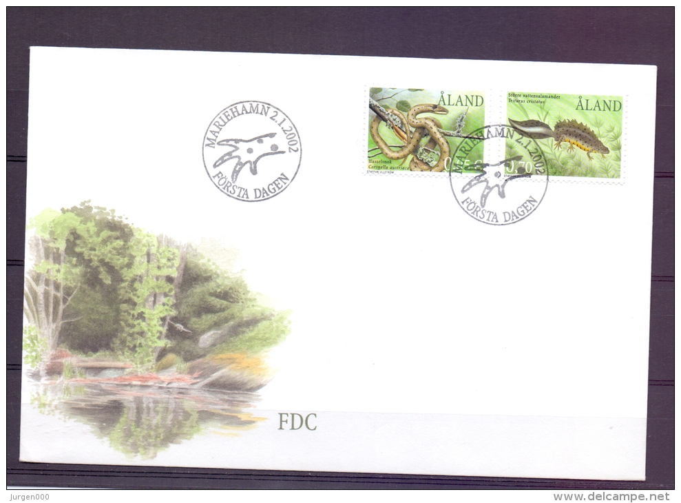 Aland - FDC - Mariehamn 2/1/2002   (RM7171) - Serpents