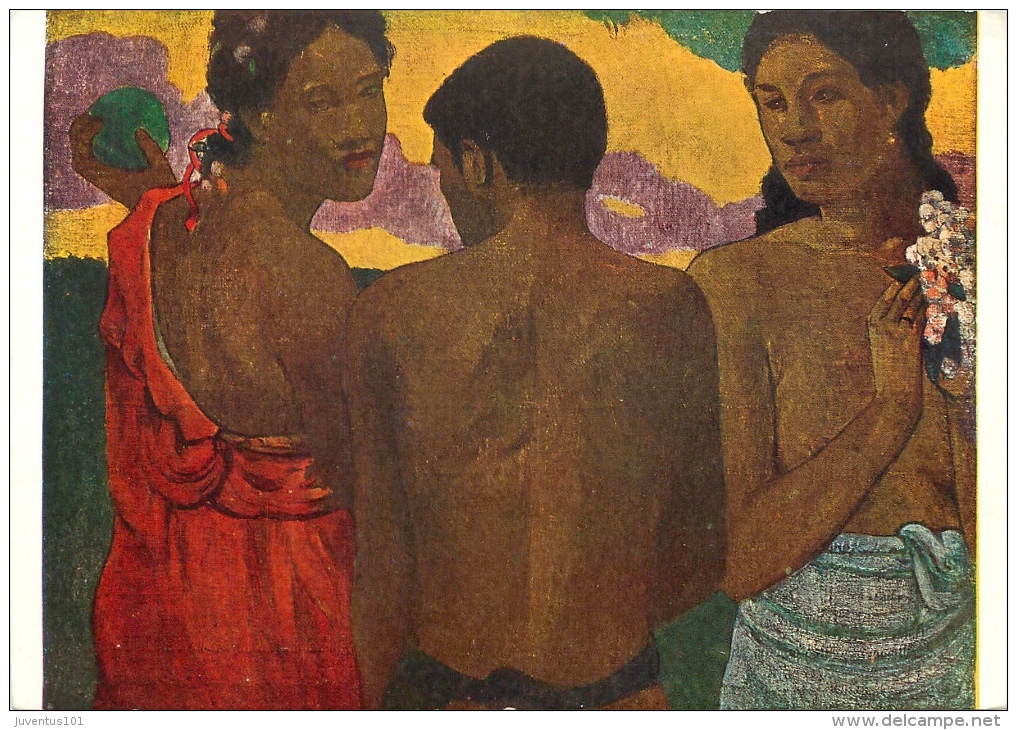 CPSM Gauguin-Trois Tahitiens   L1823 - Malerei & Gemälde
