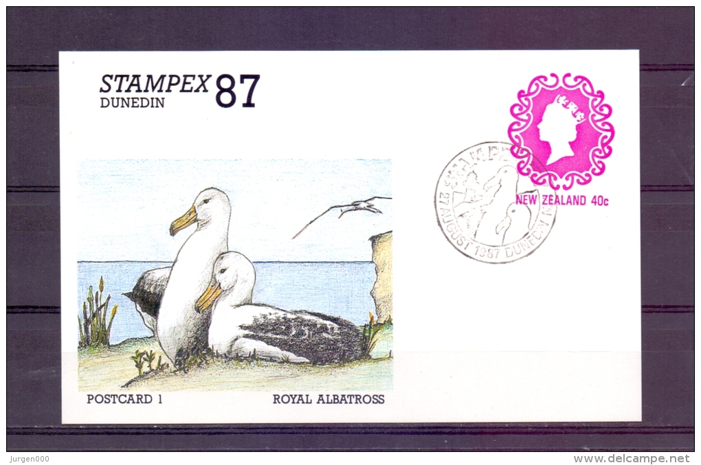 New Zealand -  Royal Albatross - Stampex 87 - Dunedin 27/8/1987  (RM7287) - Marine Web-footed Birds