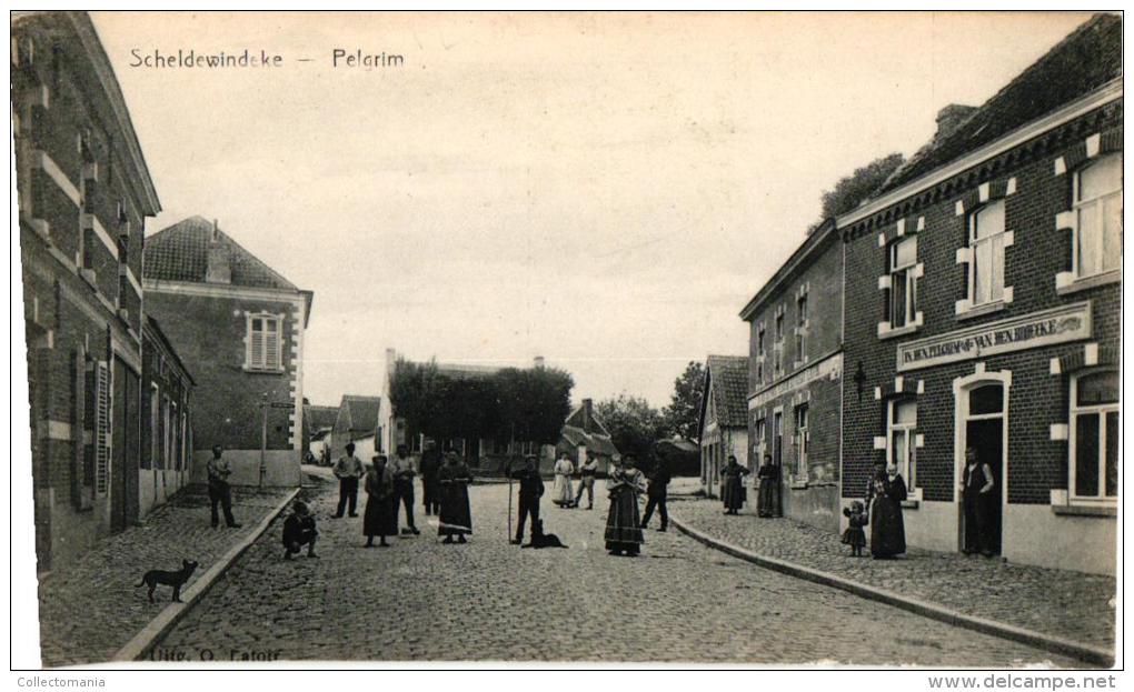 Scheldewindeke 4 CP  Pelgrim  Café  Boven Statiestr Klooster  Kerk - Oosterzele