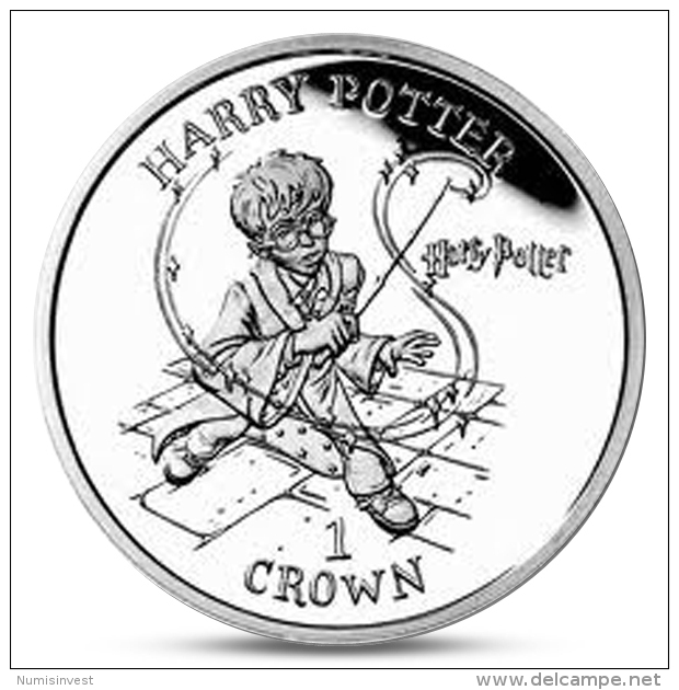 ISLE OF MAN 1 CROWN CuNi HARRY POTTER 2001 - Île De  Man