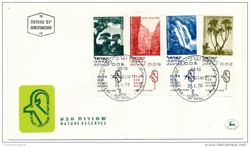 ISRAEL => 22 FDC - Paysages, sites et monuments divers. - Architecture - Ports