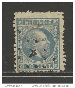 NEDERLANDS INDIE 1870 Used Stamp(s) Willem III 20 Cent Ultramarin Nr. 12 - Netherlands Indies