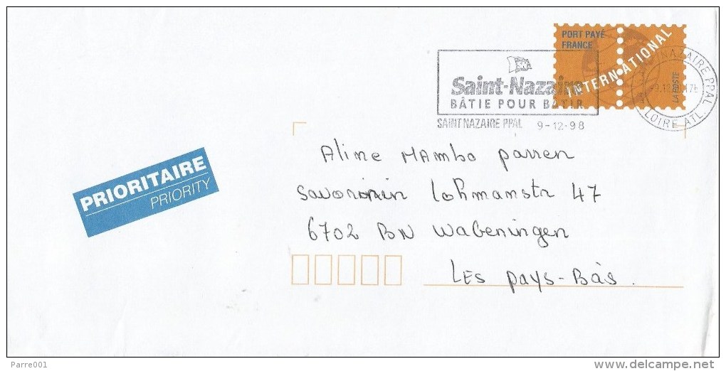 France 1998 St Nazaire PAP International Postal Stationary Cover - PAP: Sonstige (1995-...)