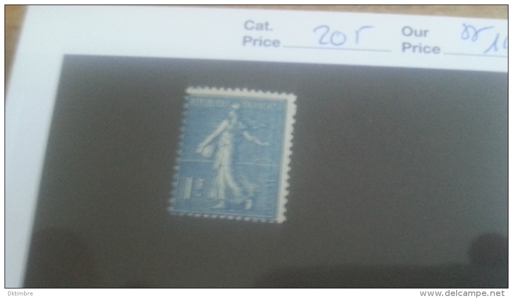 LOT 235285 TIMBRE DE FRANCE NEUF** N°205 VALEUR 14,5 EUROS - Nuovi