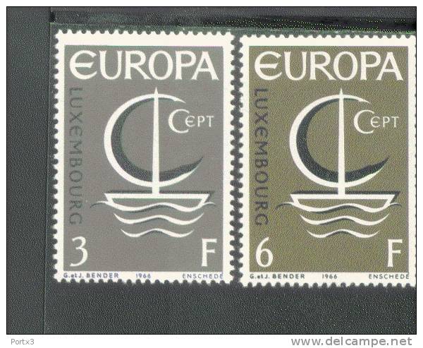 CEPT Boot Luxemburg 733 - 734   ** Postfrisch MNH - 1966