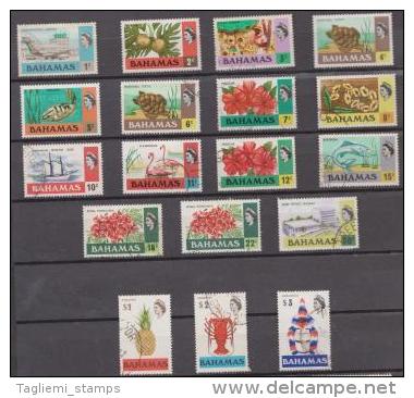 Bahamas, 1971, SG 356 - 372, 399, 470 - 471, 473, Set Of 18, Used (2, 4, 5 Cents MNH) - 1963-1973 Autonomie Interne