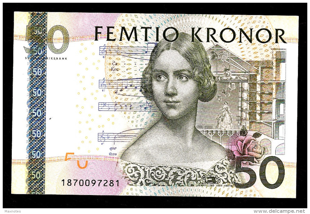 SVEZIA (SWEDEN)  :  50 KRONOR - 2008 - P64 - UNC - Svezia