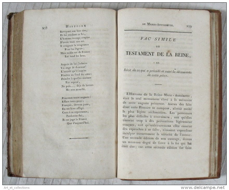 Histoire De Marie-Antoinette Reine De FRANCE/ 1816 - 1801-1900