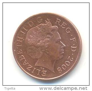 GRAN BRETAGNA  1 PENNY ANNO 2008 - 1 Penny & 1 New Penny