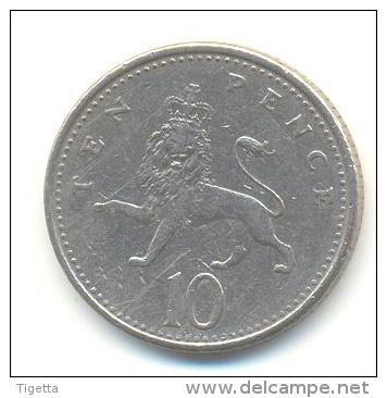 GRAN BRETAGNA  10 PENCE  ANNO 1992 - 10 Pence & 10 New Pence