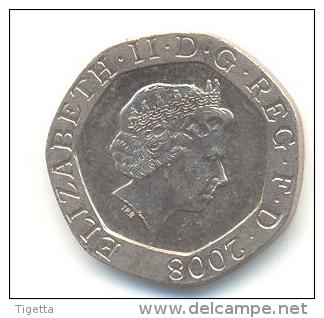 GRAN BRETAGNA  20 PENCE  ANNO 2008 - 20 Pence