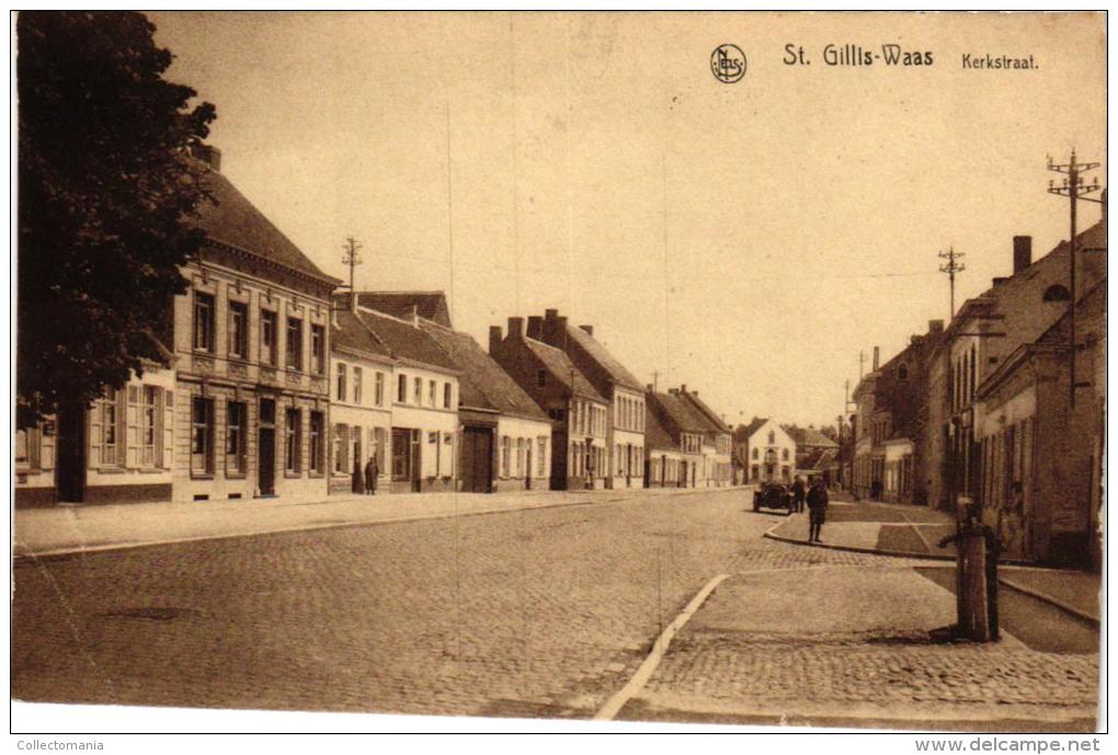 St Gillis Waas  5 CP Kronenhoekstr       Kerkstr      Panorama      S'Heerenstr      Groenen Dijk - Sint-Gillis-Waas