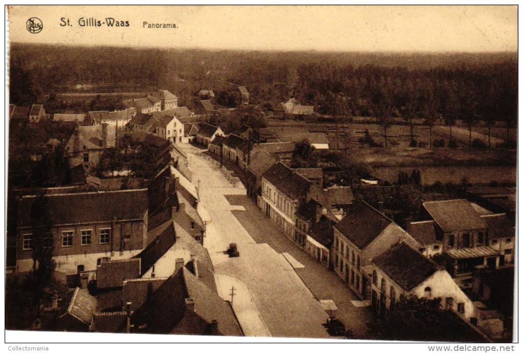 St Gillis Waas  5 CP Kronenhoekstr       Kerkstr      Panorama      S'Heerenstr      Groenen Dijk - Sint-Gillis-Waas