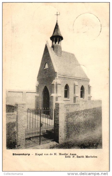 Steendorp   3 CP Kerk       Kapel V D H Moeder Anna       Overstromingen 1906 - Temse