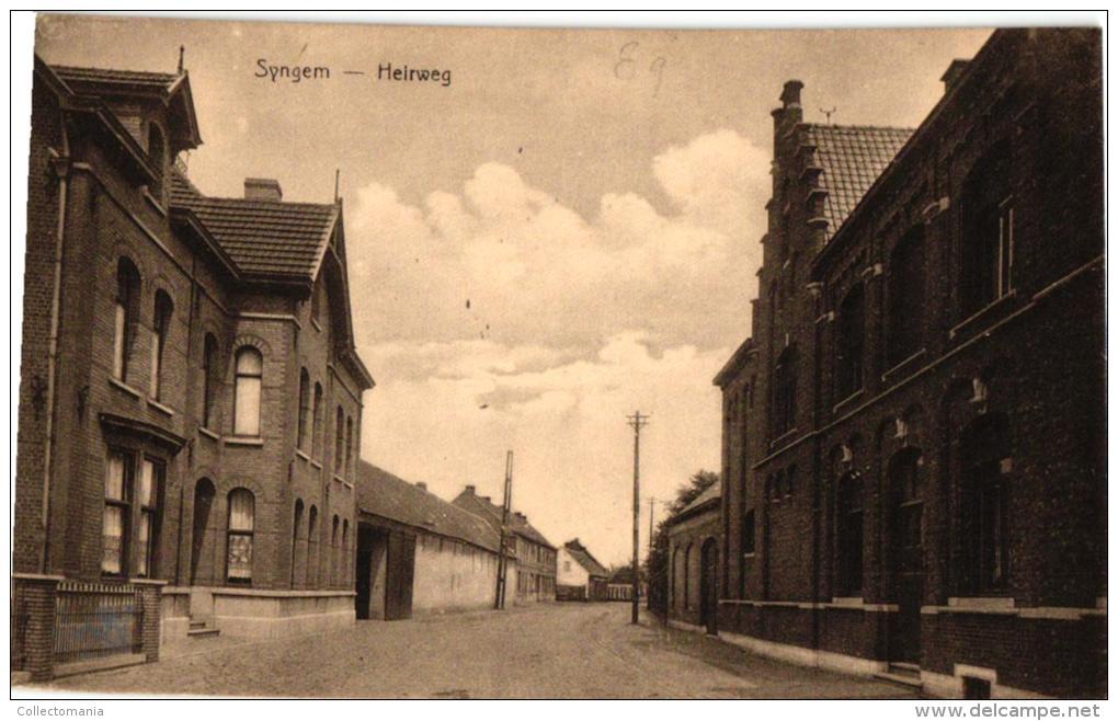 Syngem Zingem 4 CP     Statiestr        Kasteel Amelot         Heirweg     Kerk Kerkhof - Zingem