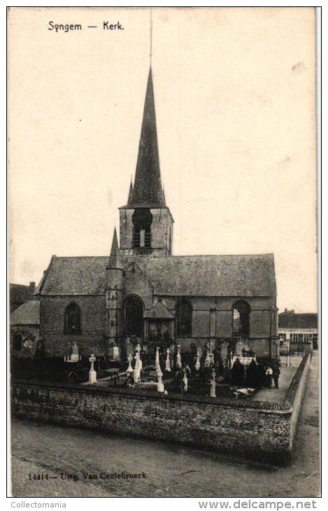 Syngem Zingem 4 CP     Statiestr        Kasteel Amelot         Heirweg     Kerk Kerkhof - Zingem