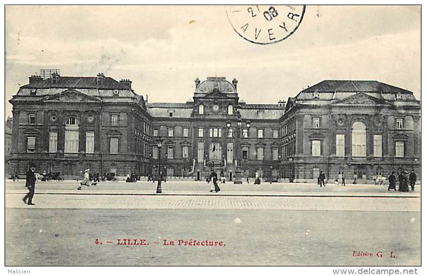 Dept Div- Nord  - Ref W111  - Lille -  La Prefecture - Prefectures - Carte Bon Etat - - Lille