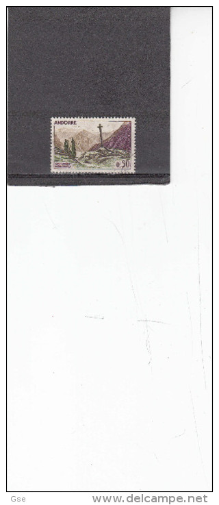 ANDORRA FR. 1961 - Yvert  161° - Croce Gotica - Used Stamps