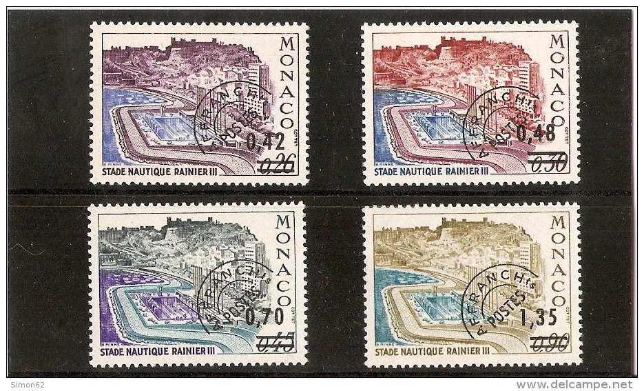 MONACO  PREOBLITERES N° 34/37  NEUFS ** MNH DE1975 - Preobliterati