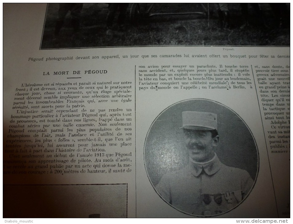 1915 GUERRE MONDIALE :Usine SCHEÏDER;Pégoud;Gl Maunoury;Village Privisoire;Serrovalle,Chizzola,Pozzacchio.Malzéville - L'Illustration