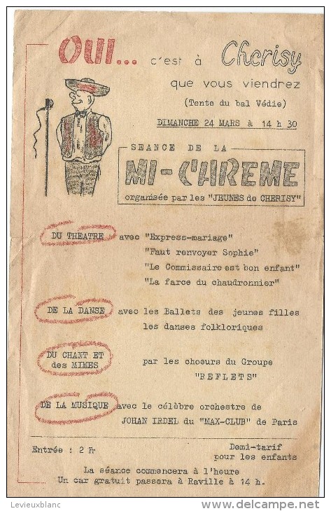 Les Jeunes De Chérisy/Sénace De La Mi-Carême/vers 1945    PROG73 - Programmes