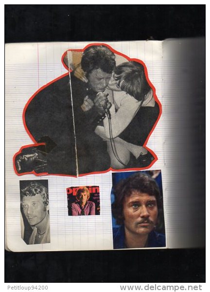 CAHIER  JOHNNY HALLYDAY  Coupures de Presse