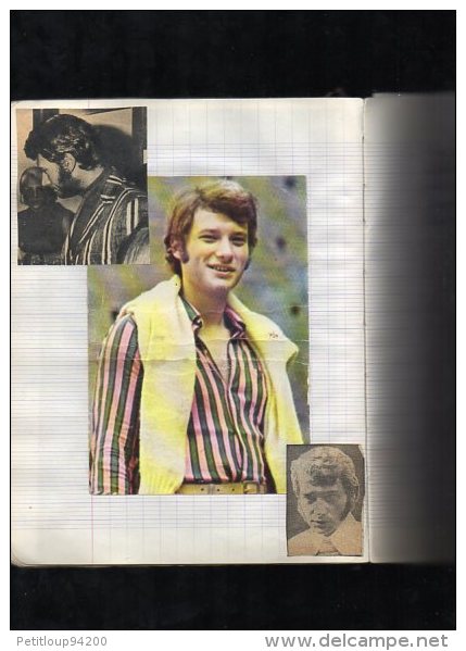 CAHIER  JOHNNY HALLYDAY  Coupures de Presse