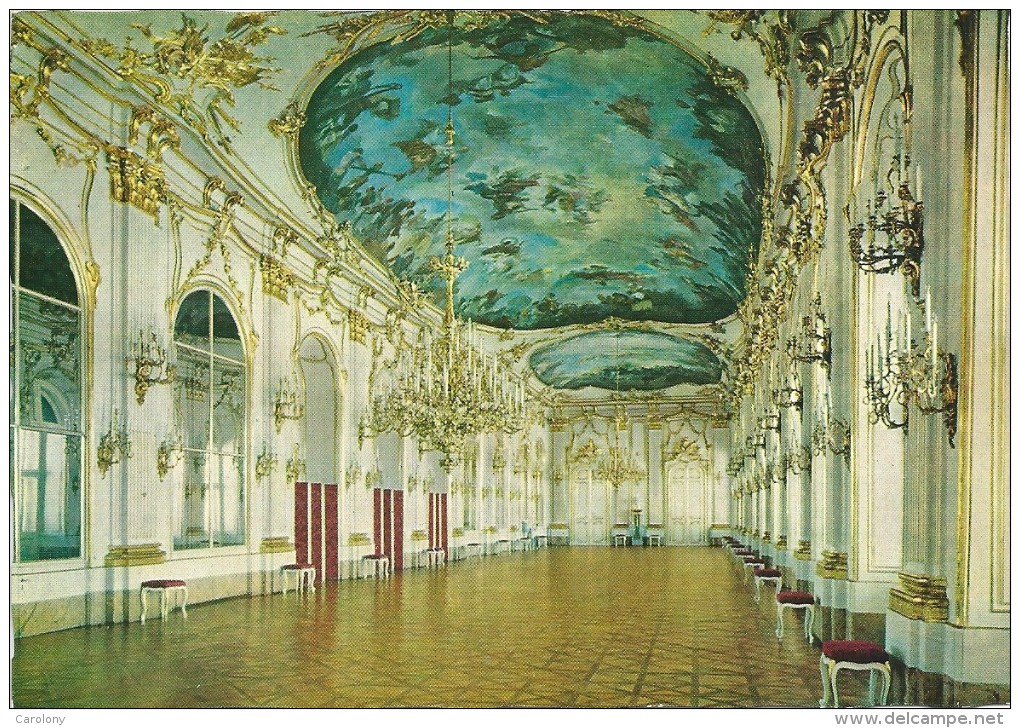 Lot De 12 Cartes Du Château De Schönbrunn  ( Ecriture Cursive Allemande Ou Gothique Allemande) - Castello Di Schönbrunn