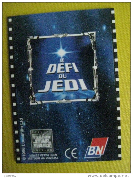 Carte BNla Trilogie STAR WARS  Le DEFI Du JEDI, Etoile Noire - Star Wars