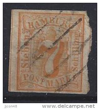 Germany (Hamburg)  1859  (o)  Mi.6 - Hamburg