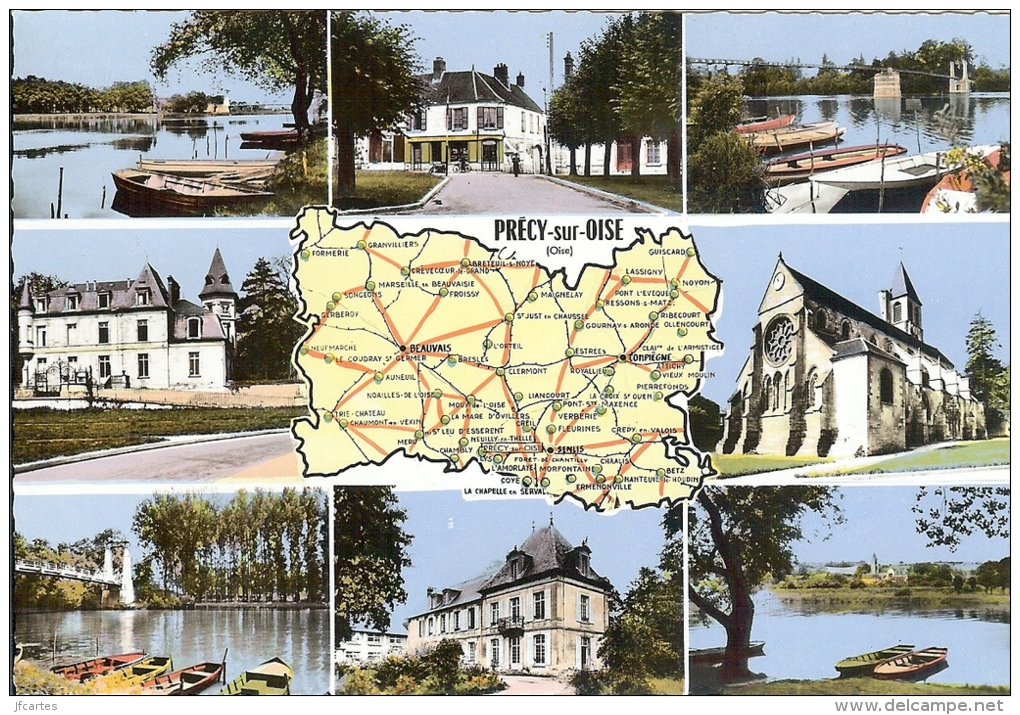 60 - PRECY-sur-OISE - Multivues - Semi Moderne Gd Format - Précy-sur-Oise