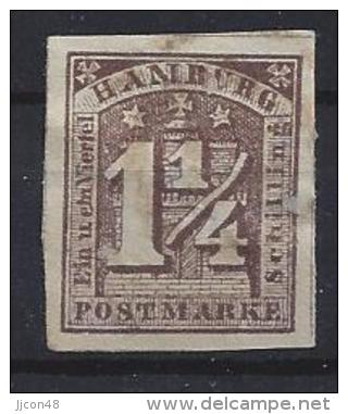 Germany (Hamburg)  1864  (*)  MNG  Mi.8e - Hambourg
